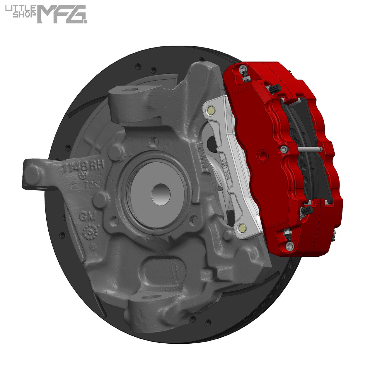 Little Shop MFG 14" Front Big Brake Kit K1500 - photo 2