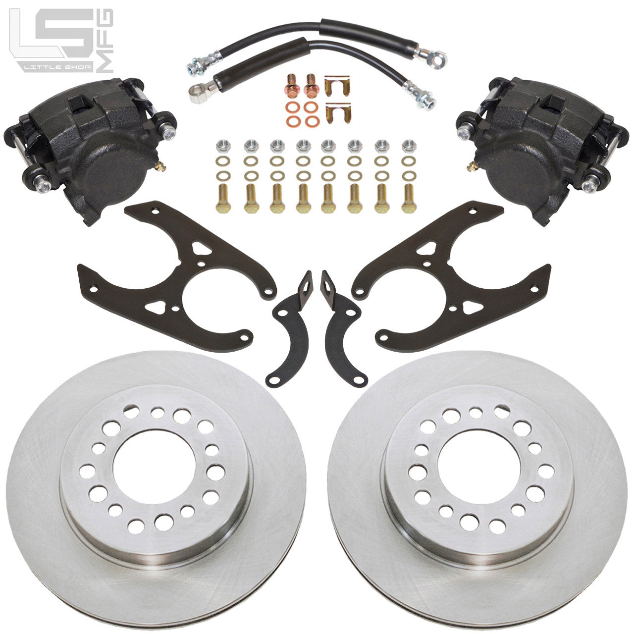 GM 88-00 C1500 Rear Disc Brakes (5-lug, for 10" Drum Axles)