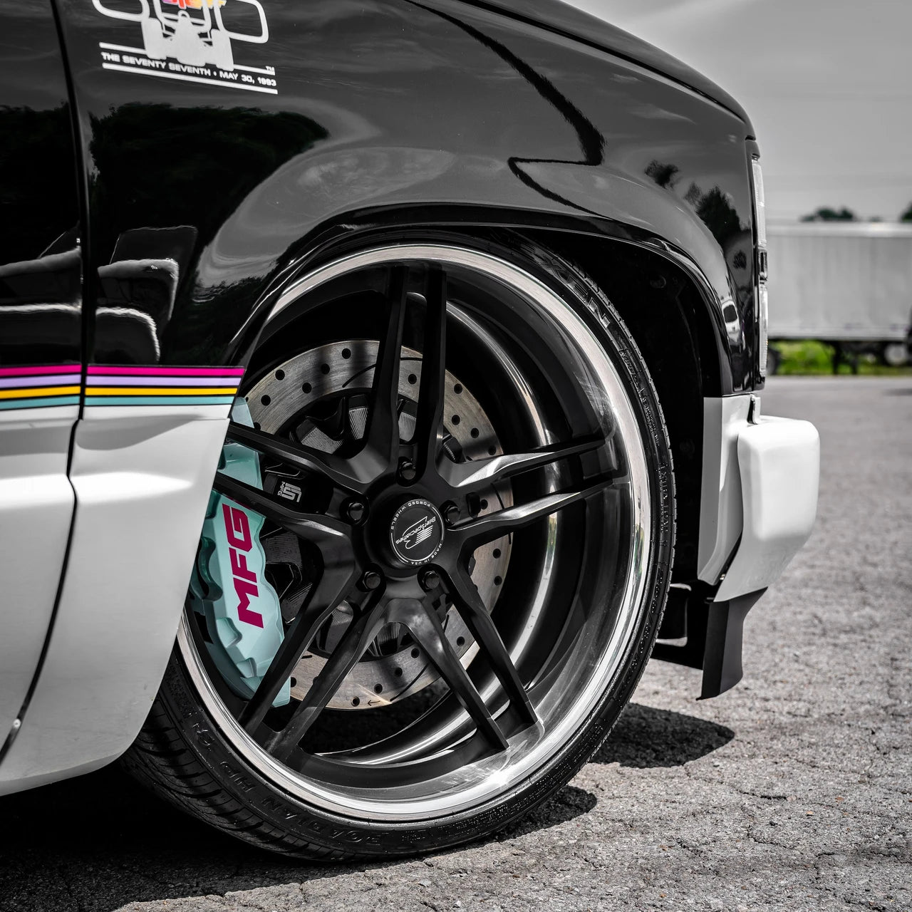 Little Shop MFG 16" Front Big Brake Kit (React / Wilwood Spindles) - customer install photo