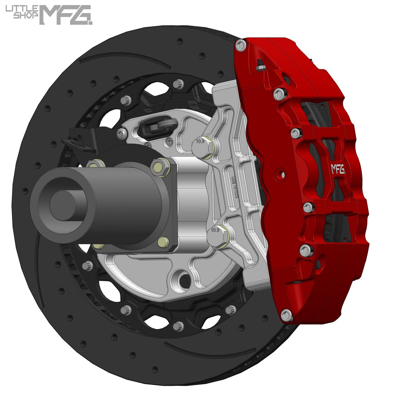 Little Shop MFG 16" Rear C6 Big Brake Kit (14-Bolt Axle) - photo 2