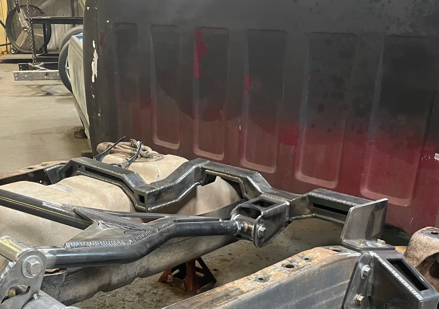 Raised Gas Tank Crossmember
