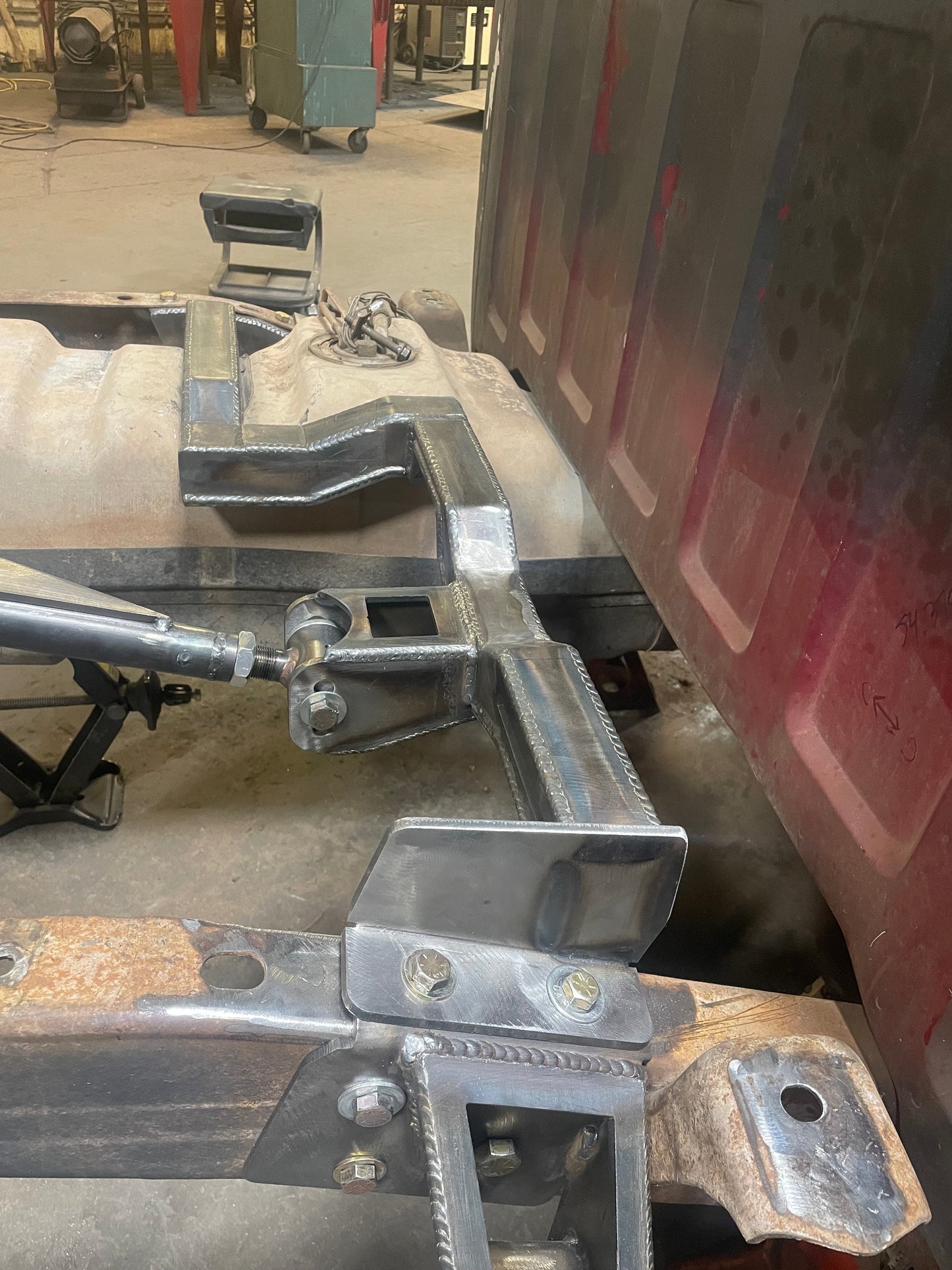 Raised Gas Tank Crossmember