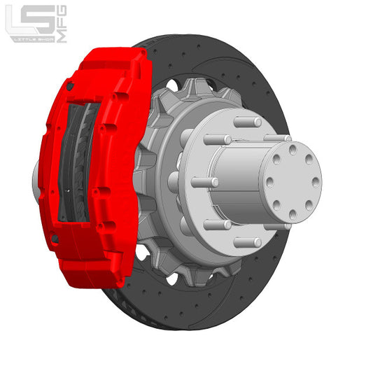 GM 73-99 8-Lug REAR 16" TC6 Big Brake Kit (For Dana 70 DRW Axles)