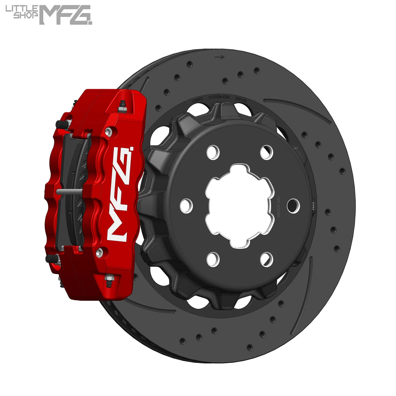 Little Shop MFG 14" Rear Big Brake Kit K1500 - photo 1