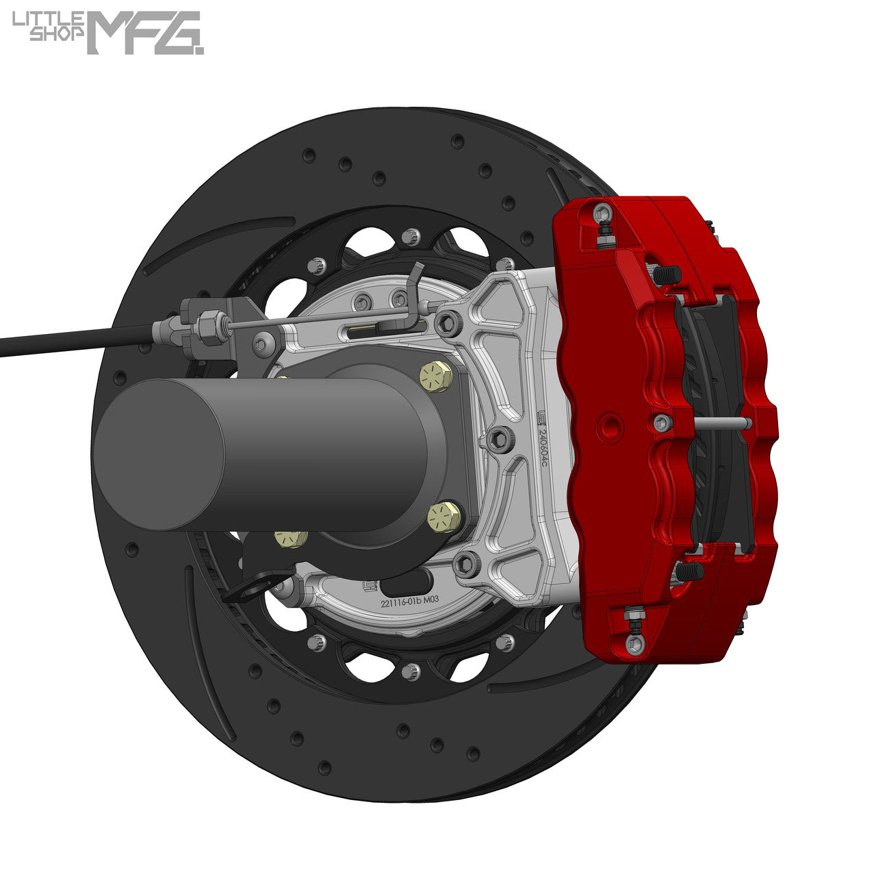 Little Shop MFG 14" Rear Big Brake Kit K1500 - photo 2
