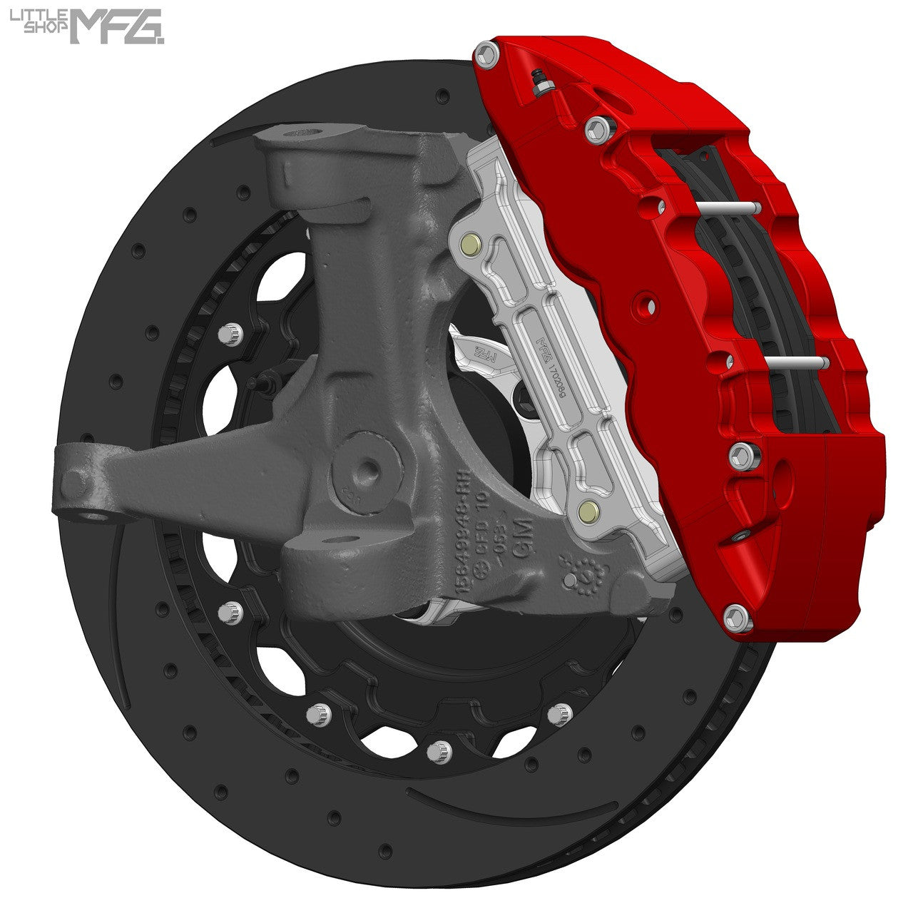 Little Shop MFG 16" Front Big Brake Kit (OEM-Type Spindles) - photo 2