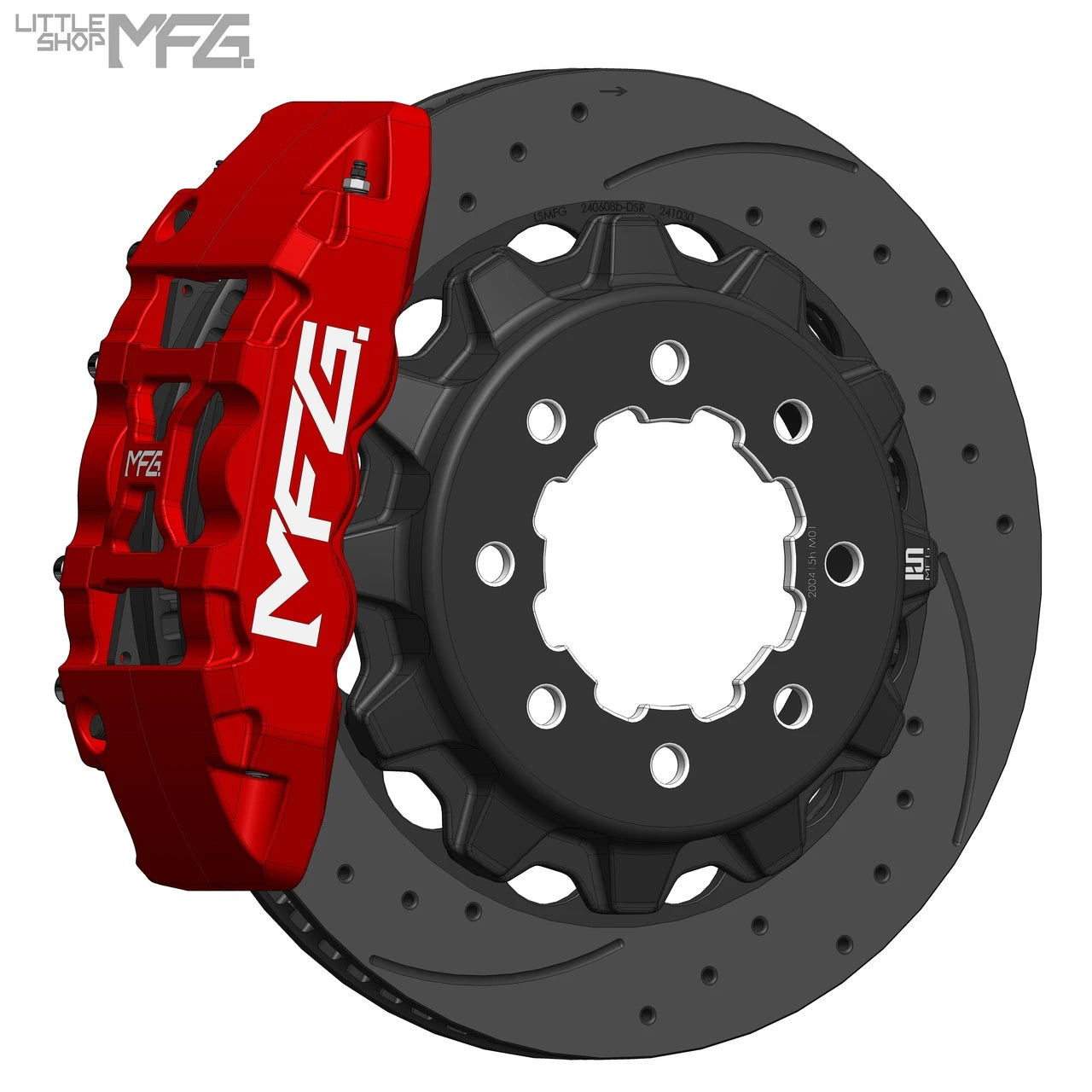 Little Shop MFG 16" Rear C6 Big Brake Kit (14-Bolt Axle) - photo 1