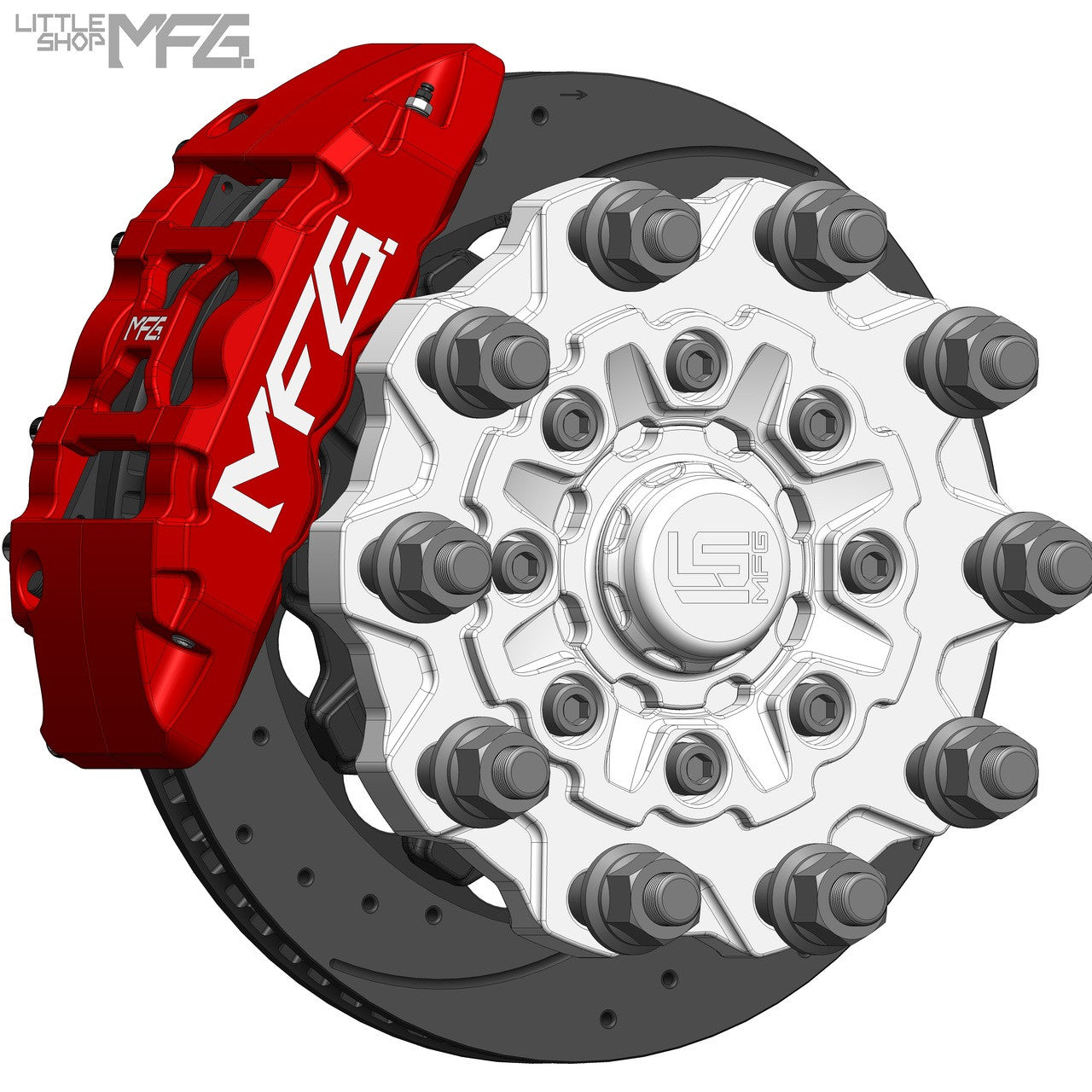 Little Shop MFG 16" Front C6 Big Brake Kit - photo 2