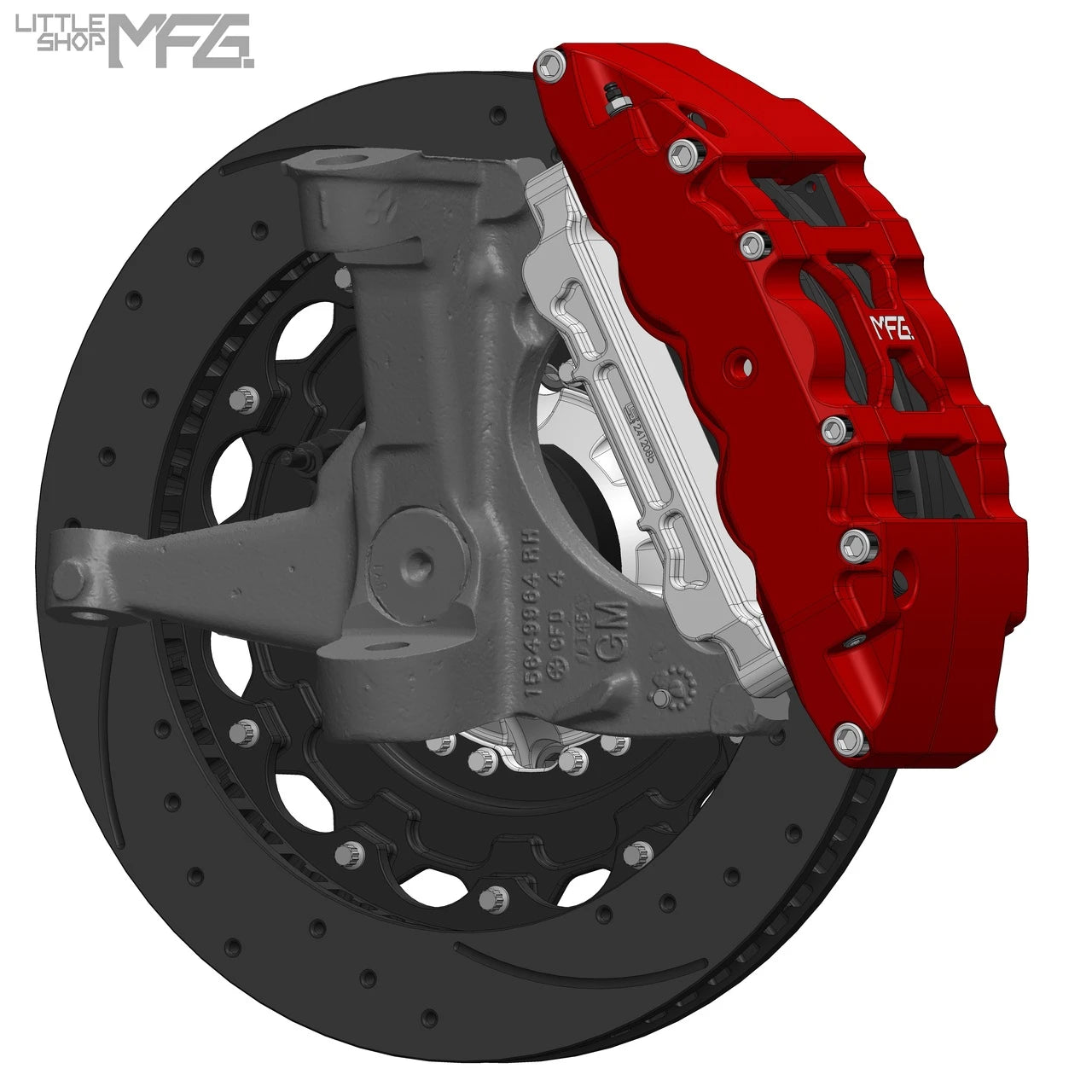 Little Shop MFG 16" Front C6 Big Brake Kit - photo 3
