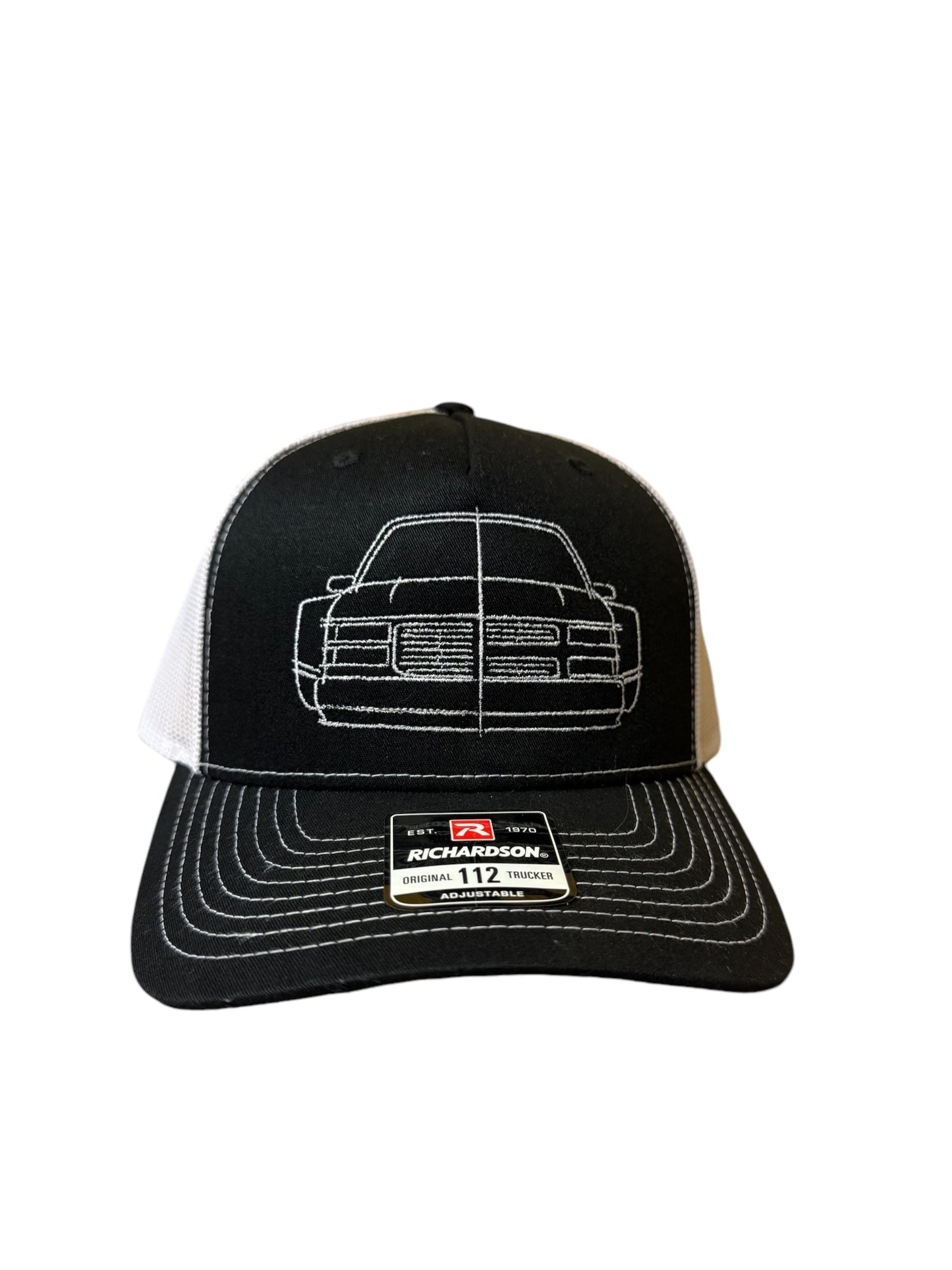 BLACK/WHITE DUALLY HAT (RICHARDSON 112)